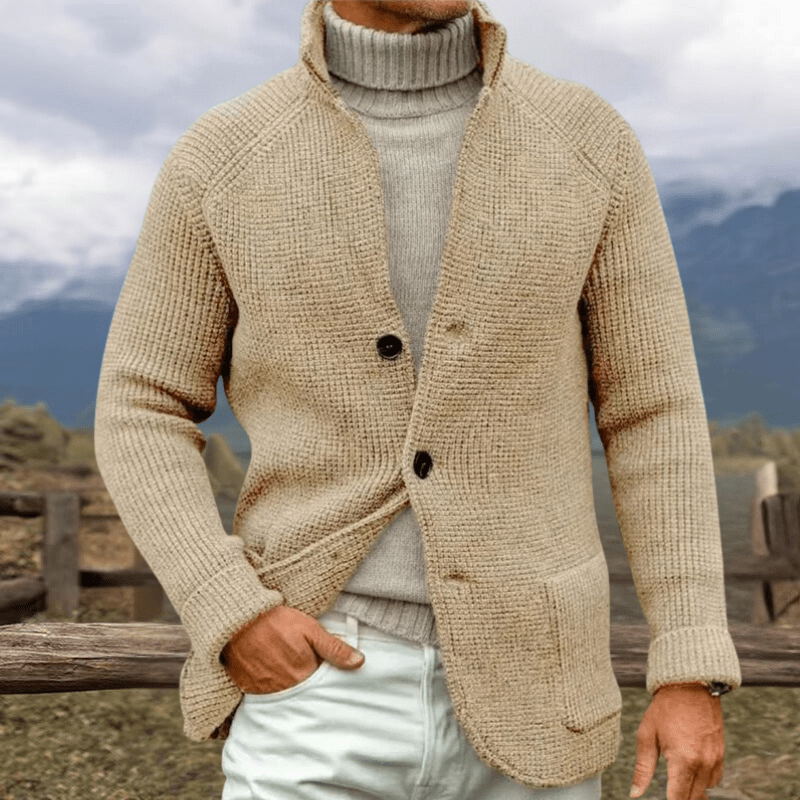 Jett - KNIT CARDIGAN IN COARSE KNIT LOOK